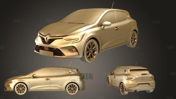 Renault Clio 2020 stl model for CNC